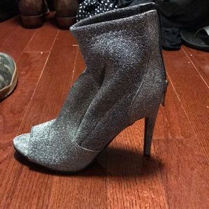 Guess silver booties